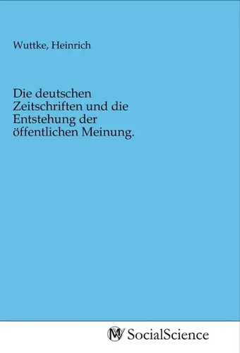 Heinrich wuttke die - |,