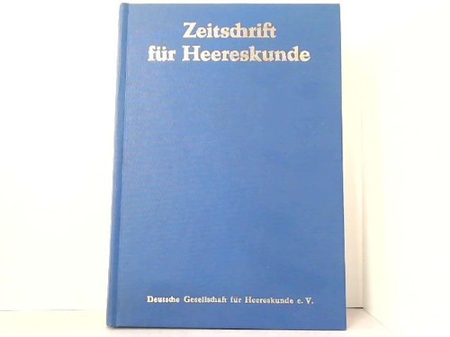 Zeitschrift für heeres - zeitschrift,