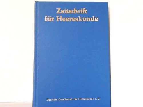 Zeitschrift für heeres und - heeres-,