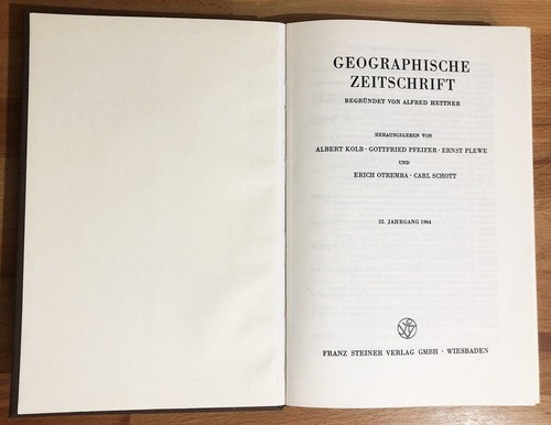 Geographische zeitschrift - zeitschrift, 52