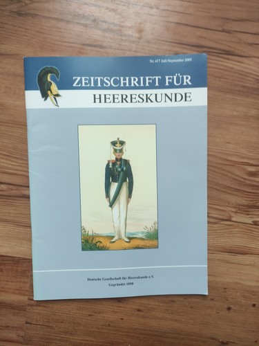Zeitschrift für heereskunde - zeitschrift,