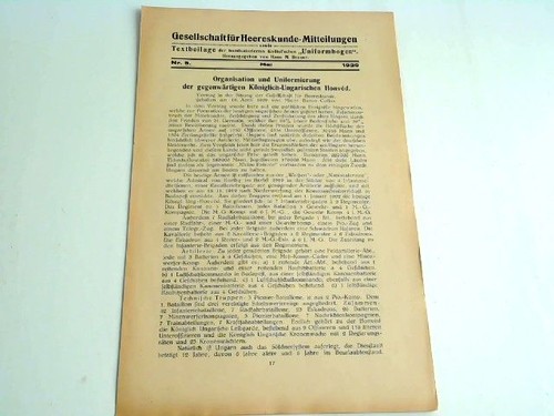 Zeitschrift für heereskunde - zeitschrift,