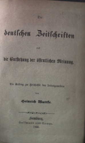 Die deutschen zeitschriften - die,