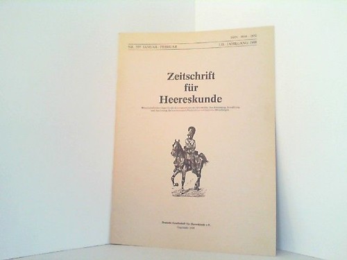 Zeitschrift für heereskunde - zeitschrift,