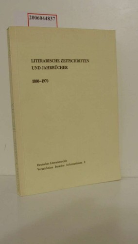 Literarische zeitschriften und - zeitschriften,