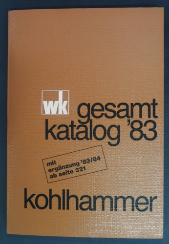 Gesamtkatalog bücher - '83,