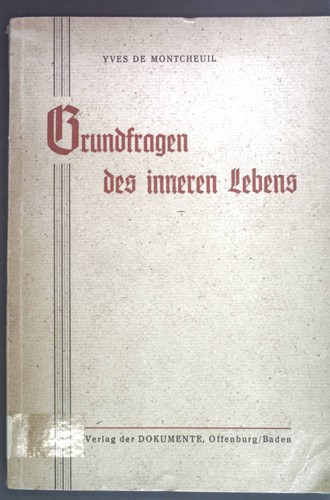 Grundfragen des inneren