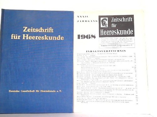 Zeitschrift für heereskunde - zeitschrift,