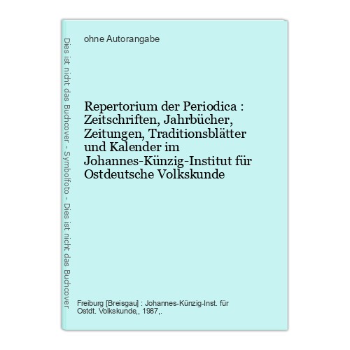 Repertorium der periodica - periodica,