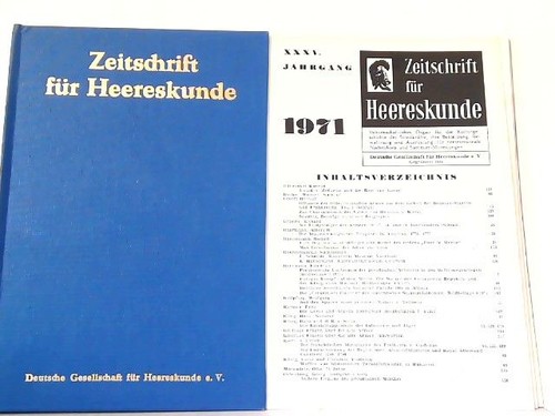 Zeitschrift für heereskunde - für,