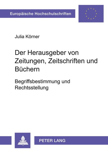 Der herausgeber von zeitungen - von,