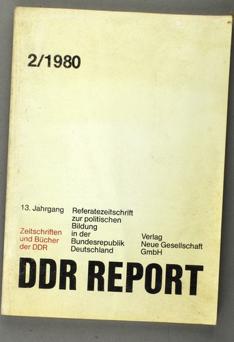 Ddr report zeitschriften - :, und